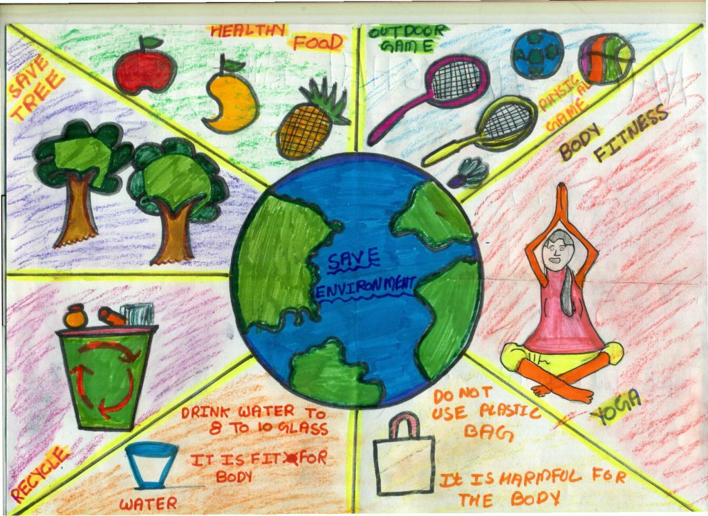 Nature Conservation Day Drawing / Save nature poster chart project / Easy -  YouTube