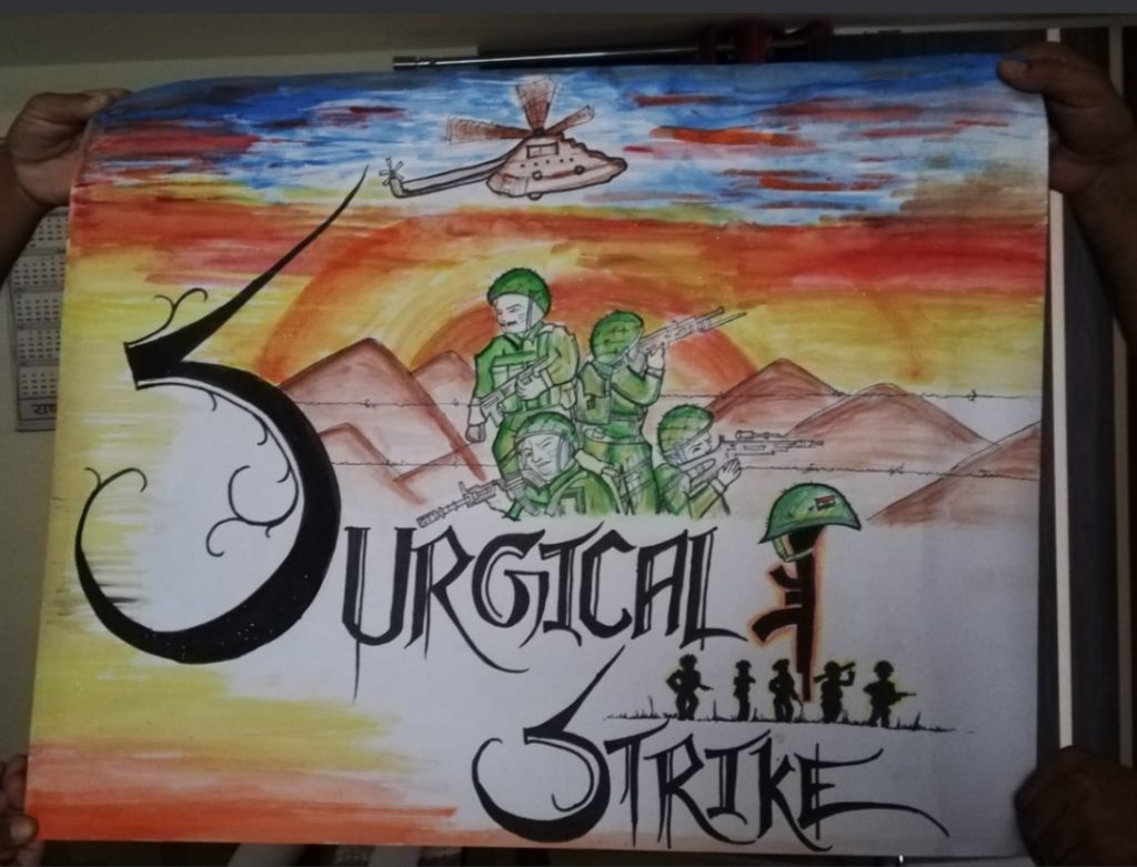 Uttam Kumar on Twitter My painting on surgical strike of IndianArmy   plz have a look nsitharamanoffc httpstcoQAnCaerTkH  Twitter