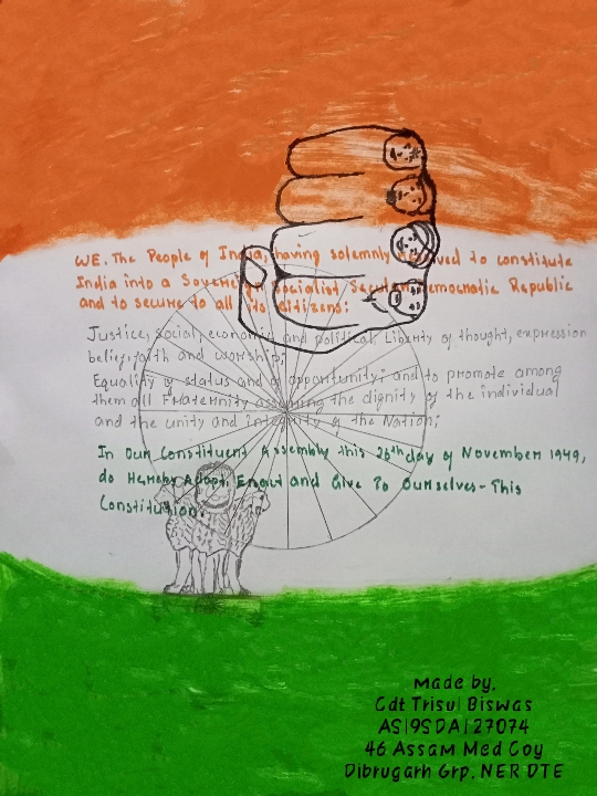 National Constitution Day poster/ National law day Drawing/ Indian  constitution day poster drawing - YouTube