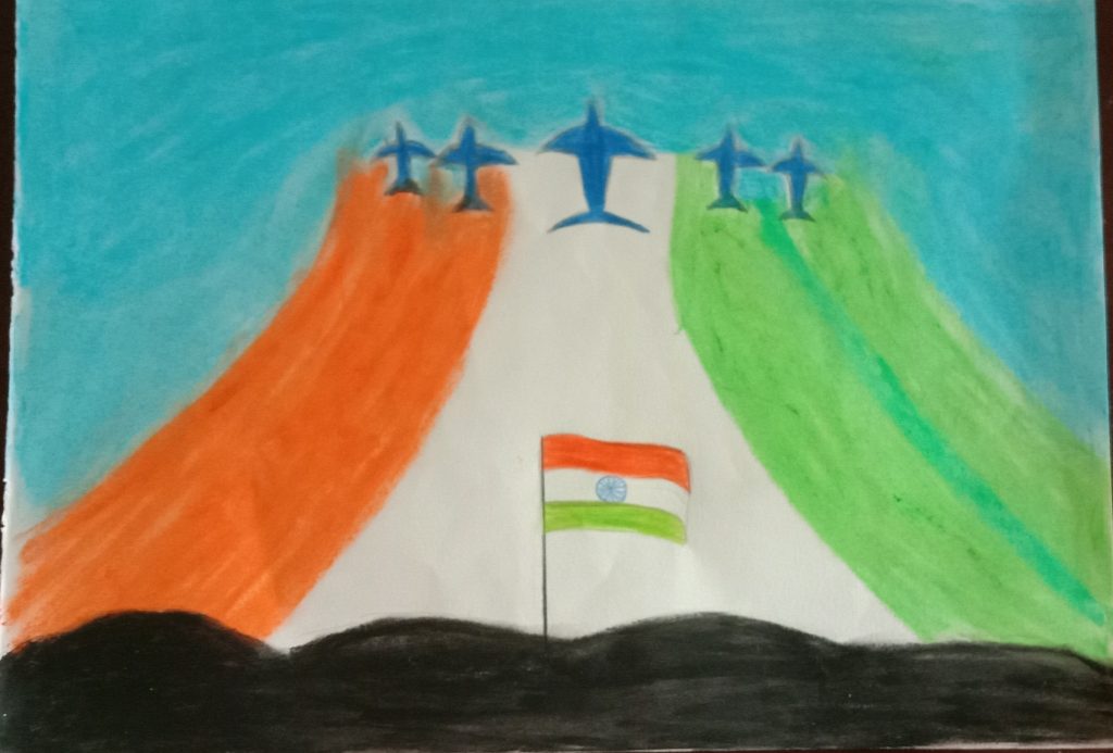 Independence Day Drawing Easy | Independence Day Drawing Easy For Kids | By  Tiny Prints Art AcademyFacebook