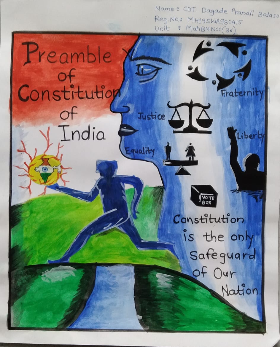 Poster On Preamble Of India – India NCC