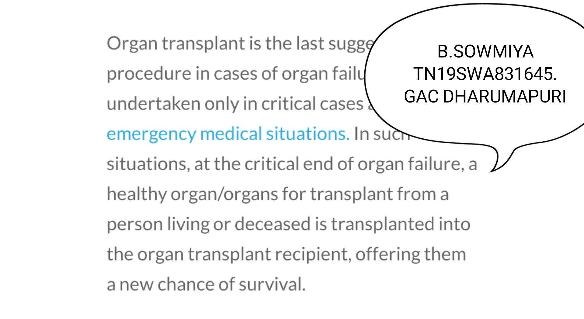 Organ Donation India Ncc
