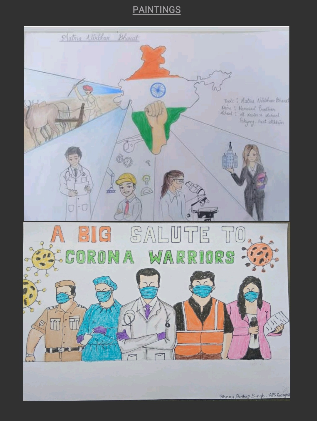 essay on corona warriors in hindi