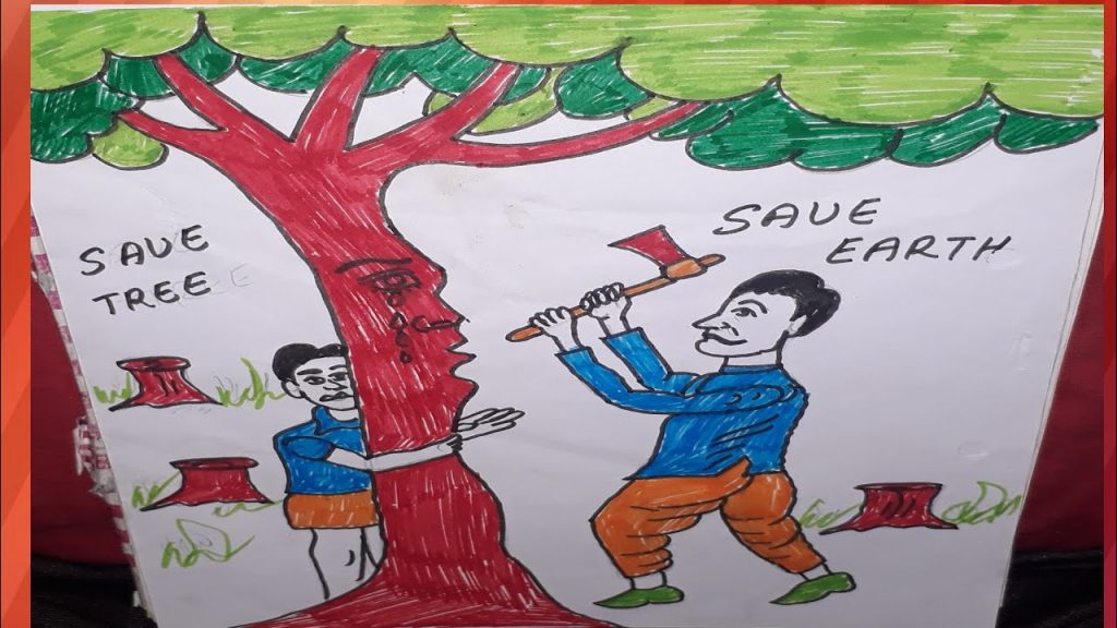 smart school drawing | தூய்மை ஓவியம் | swachh bharat drawing | thooimai  india drawing | chitrkla - YouTube