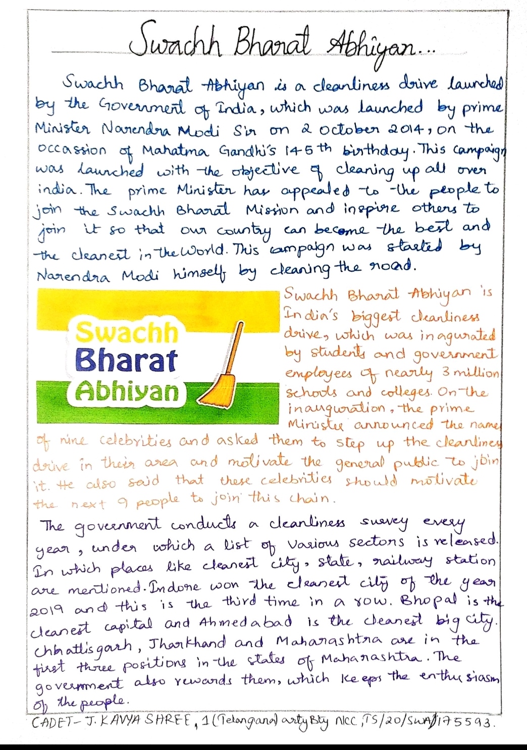 essay on swachh bharat abhiyan with introduction and conclusion