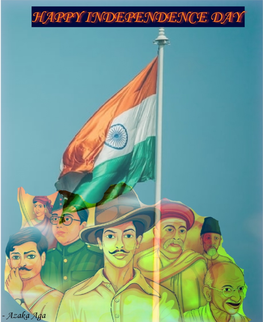 Poster on independence day – India NCC