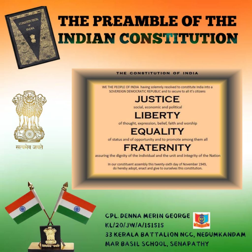 The Preamble Of Indian Constitution – India NCC