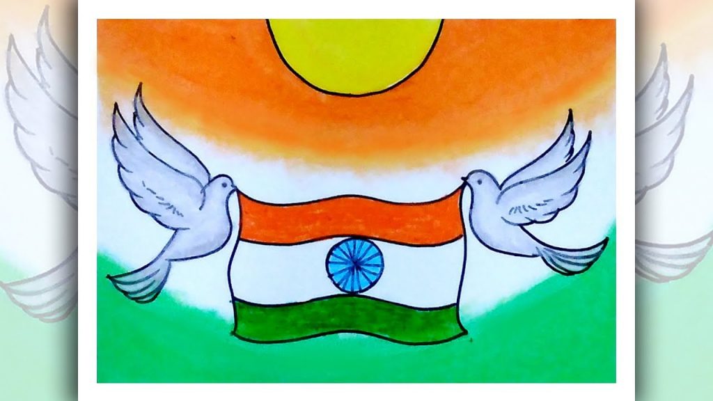 Independence Day Easy Drawing | 15 August Drawing | School Competition  Drawing by Arty's Corner - YouTube | Independence day drawing, Easy drawings,  Drawing school