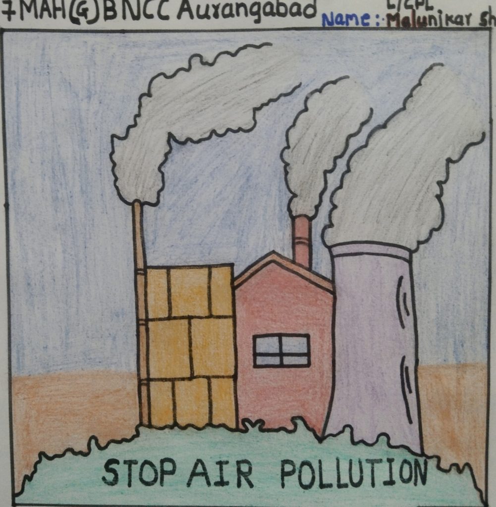 Art place - khushi classes - Order work done. School project, easy drawing  on air pollution, If you want to know how to draw this in a very easy way,  Do watch