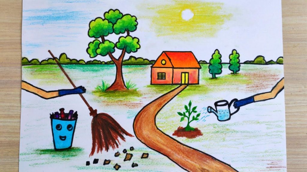 swachh Bharat abhiyan drawing/environment day drawing/save environment  drawing/tree plantation drawing/afforestation drawing | By Easy Drawing  SAFacebook