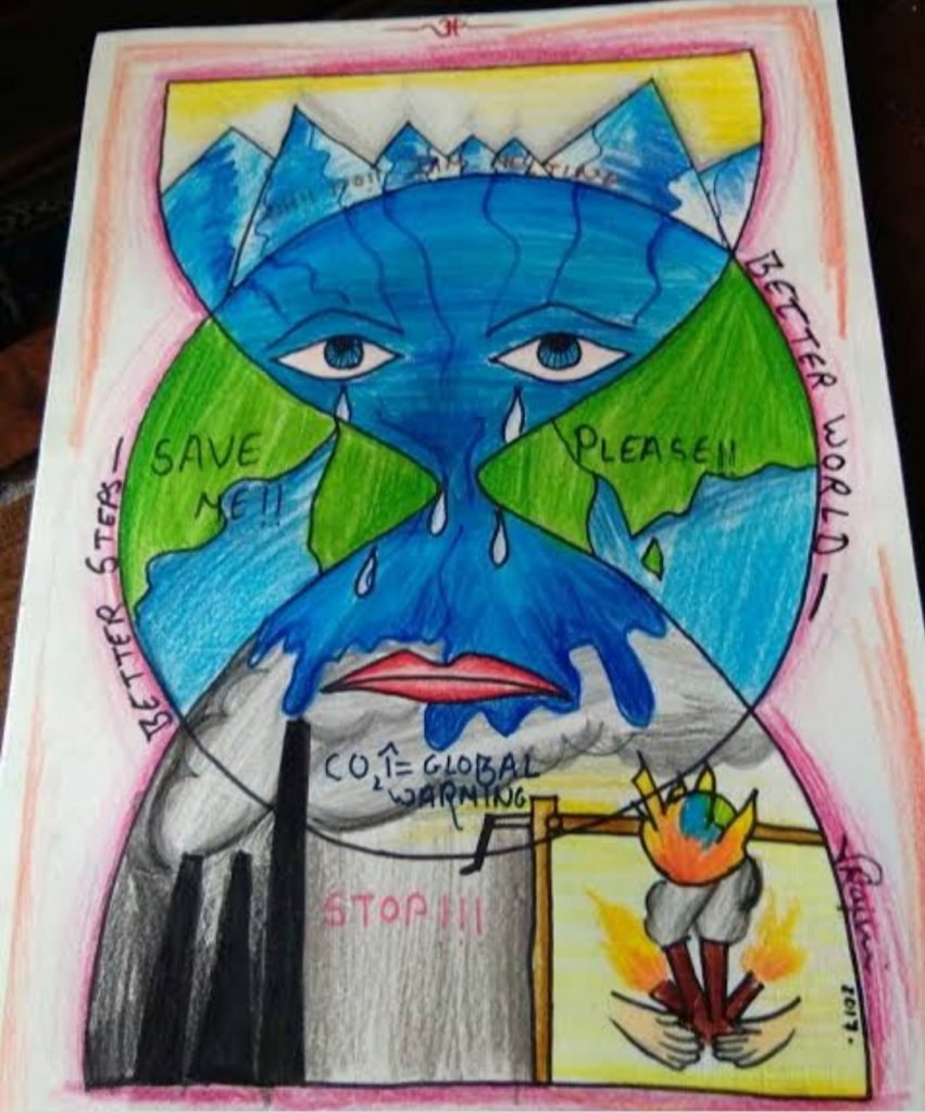 drawing competition class 10 : global warming class 6/7 :afforestatio... |  TikTok