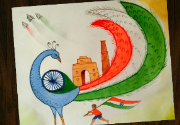 I love my country India 🇮🇳🇮🇳🇮🇳 | Beautiful drawings, Drawings, Love