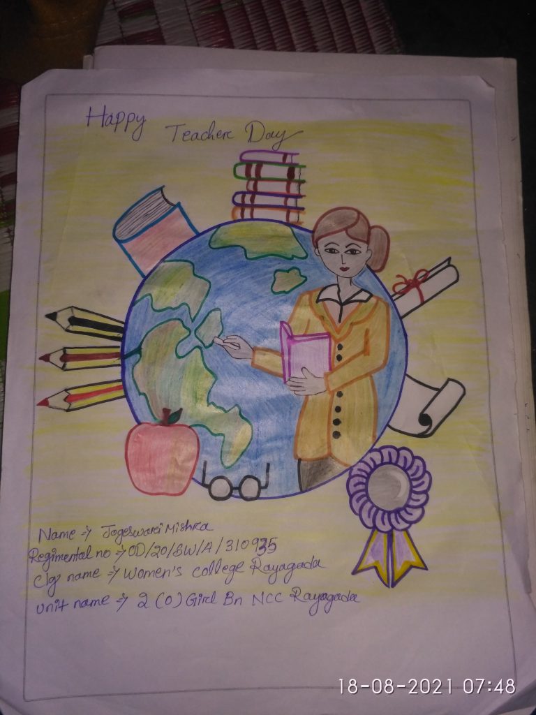 HOW TO DRAW TEACHER'S DAY DRAWING | 5 SEPTEMBER TEACHERS DAY DRAWING | TEACHER'S  DAY DRAWING EASY | Teachers day drawing, Teachers' day, 5 september teachers  day