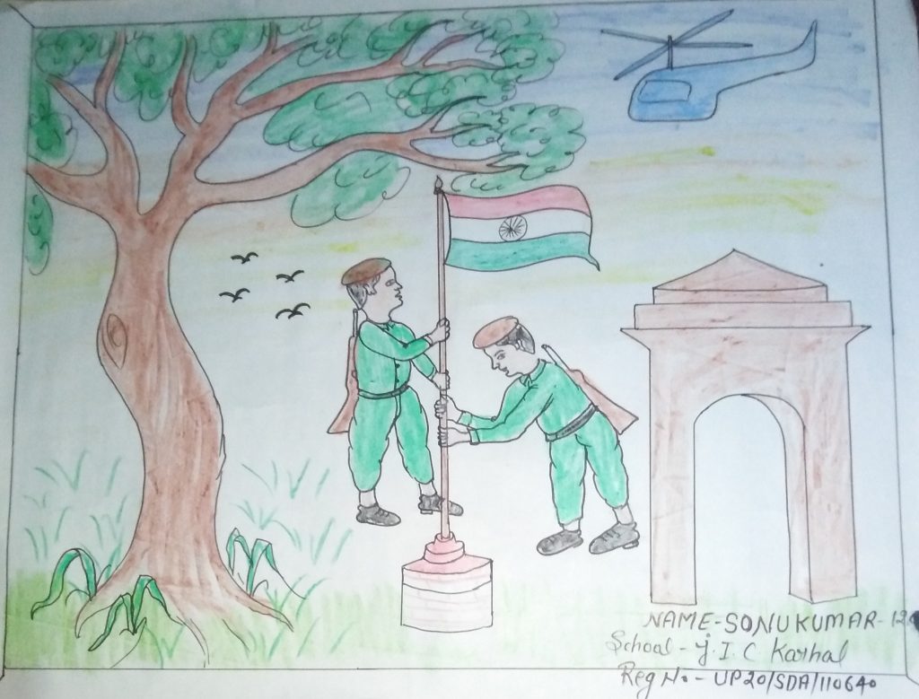 Indian army showing victory of India Stock Illustration by  ©stockillustration #64623713