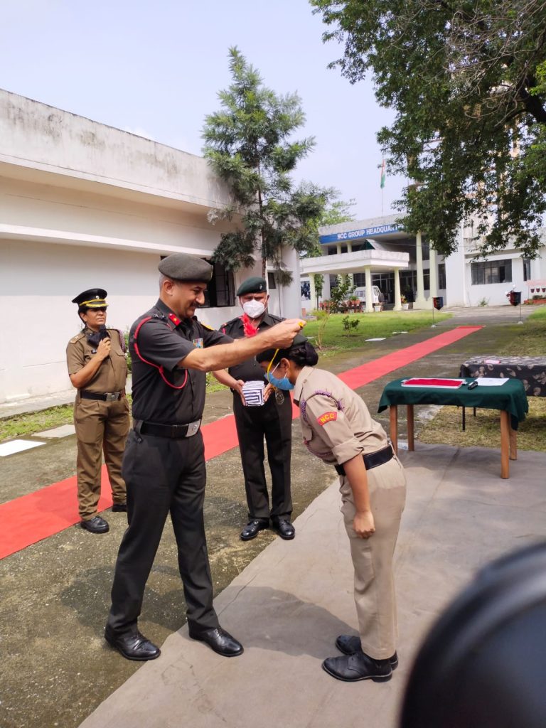 Second prize received on poem recitation on the topic 'bravery in ...