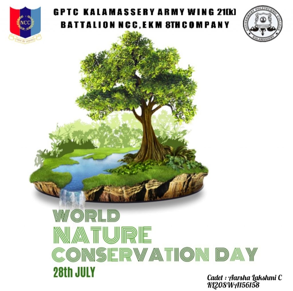 World Nature Conservation Day Poster India NCC