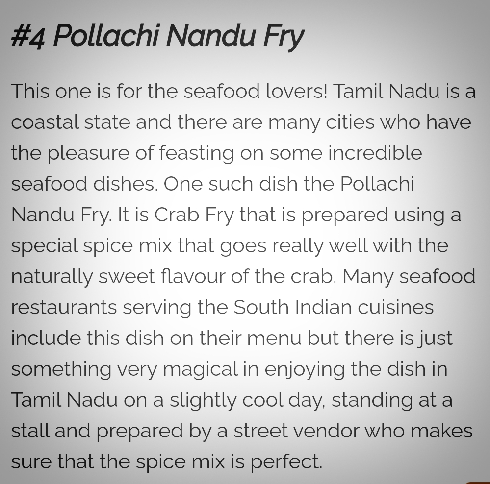 traditional food of tamil nadu essay in english