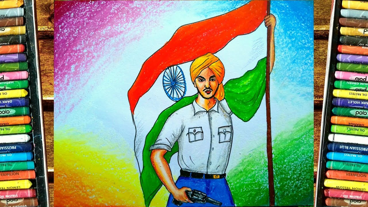 26th January Drawing simple/Republic day special drawing easy/Independence  day drawing/15 th August | Independence day drawing, Art markers drawing, Oil  pastel