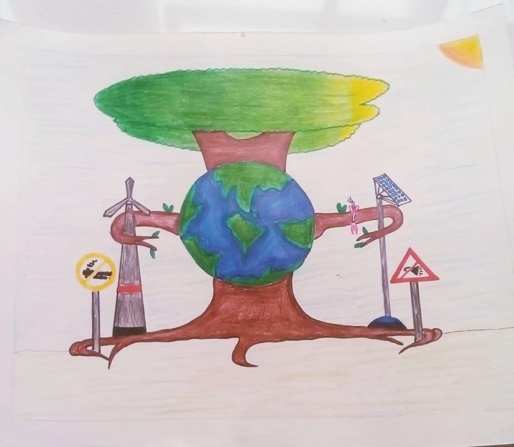 Clean India Green India Poster Drawing