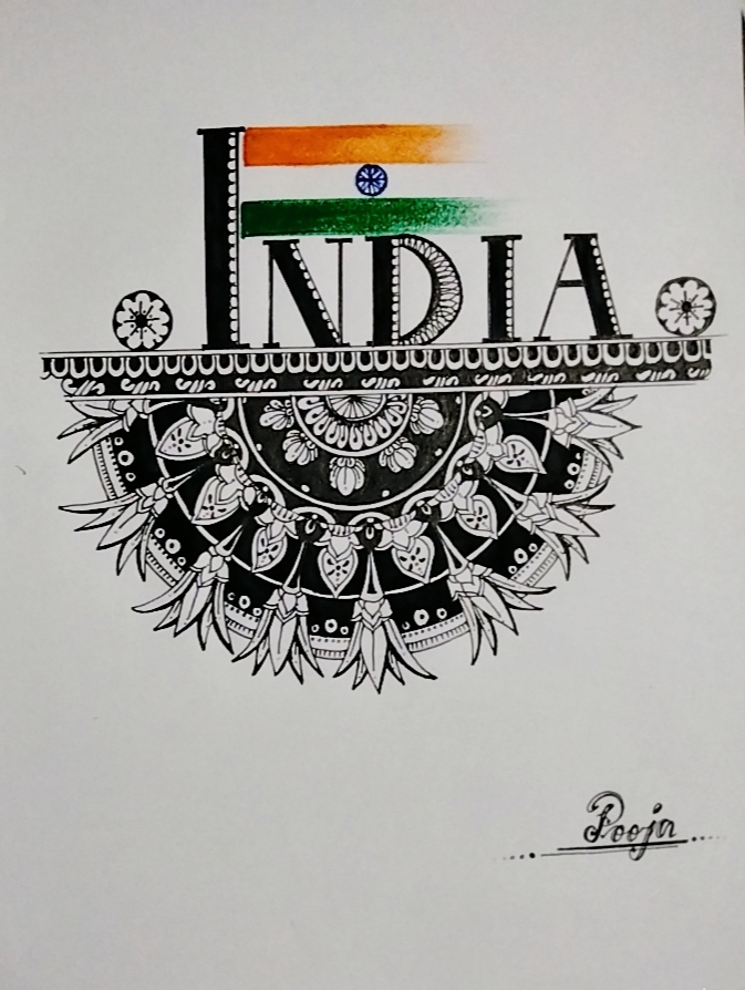 Independence day special drawing - Step by Step drawing | simple easy  drawing | drawing drawing | #15august #colordrawing #Easy_Drawing  #Drawingneelu | By DrawingneeluFacebook