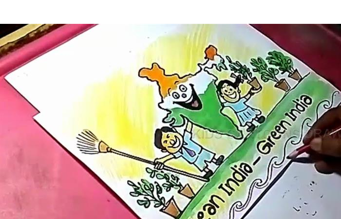 Clean India Green India Drawing | Swachh Bharat Abhiyan Drawing National  Cleanliness Day Drawing - YouTube