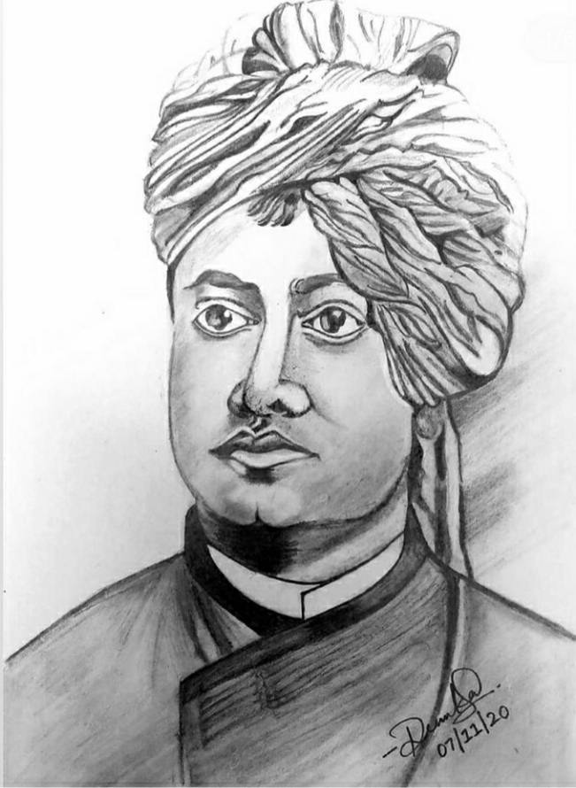 Portrait of Swami vivekananda – India NCC