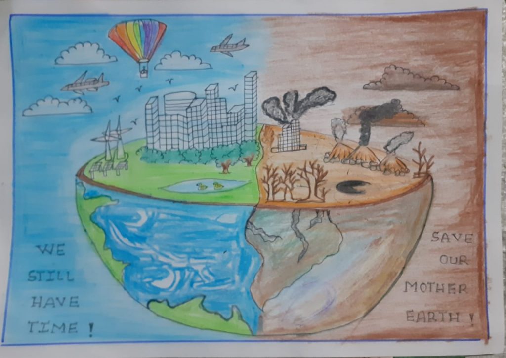 save our mother earth drawing