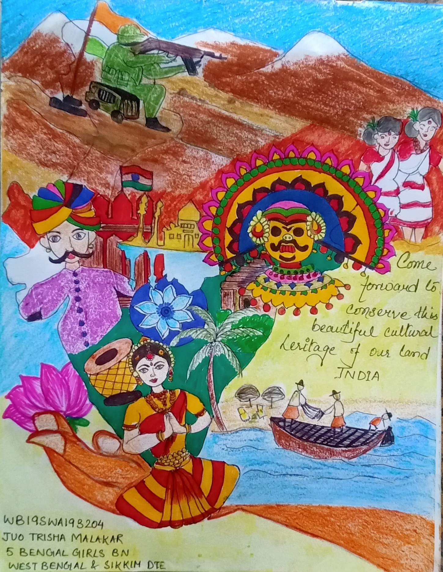 poster making on indian culture and heritage