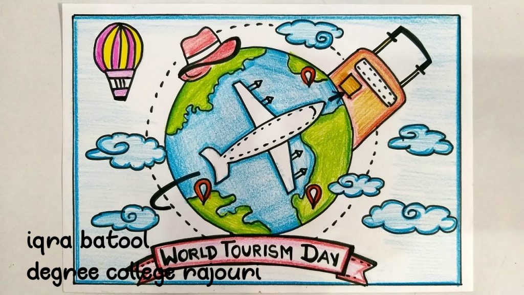 Free Vector | Flat world tourism day illustration