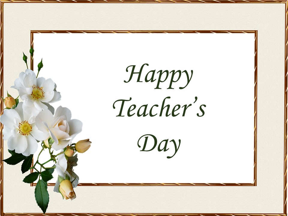 Card for Teacher's Day – India NCC