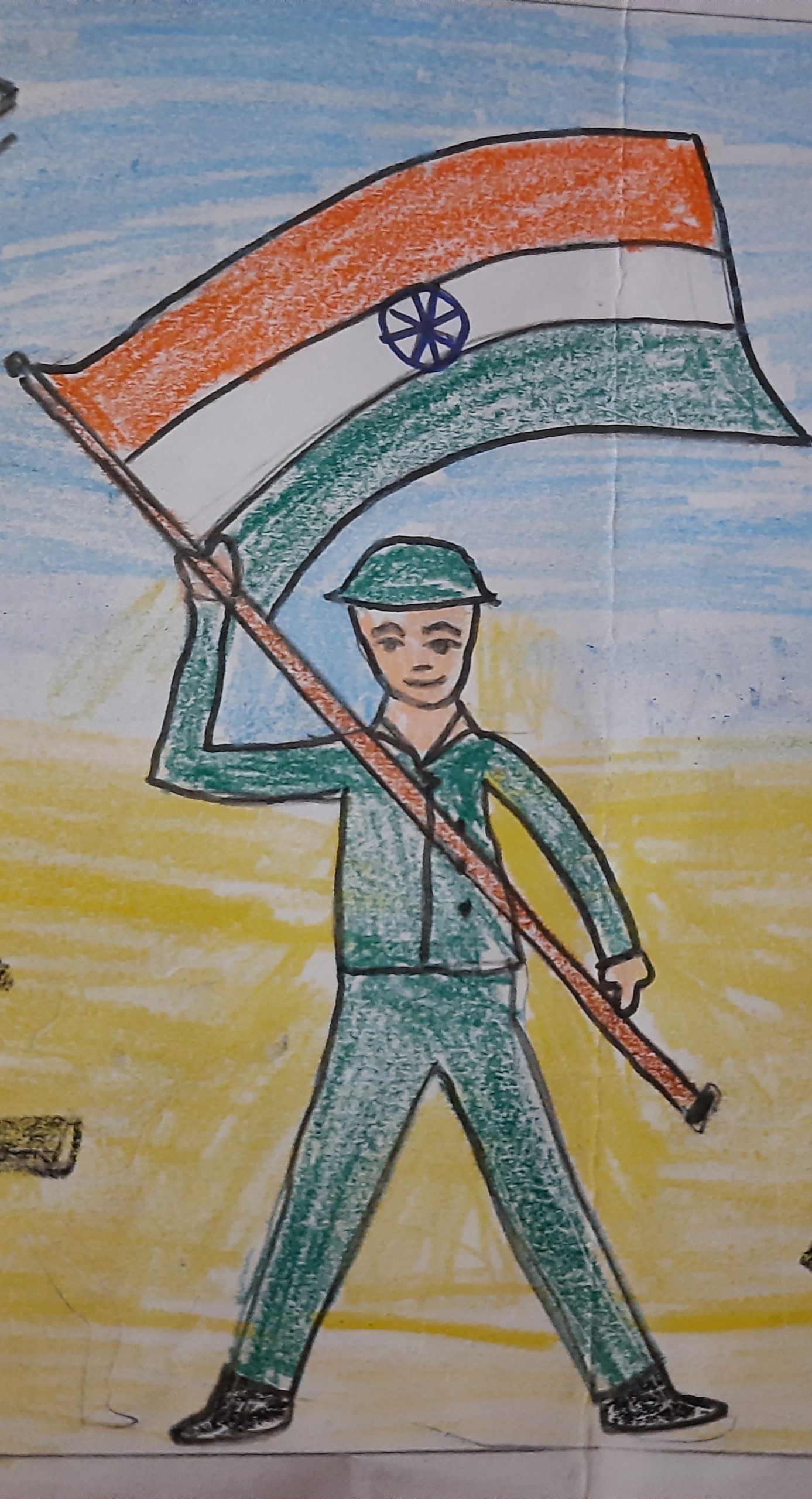 Drawing on kargil diwas – India NCC