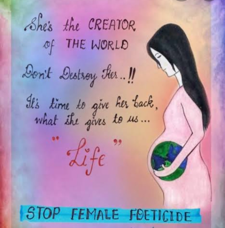 Kcraft - #poster #colourpencils #female #foeticide #gender #inequality  #byme #kcraft | Facebook