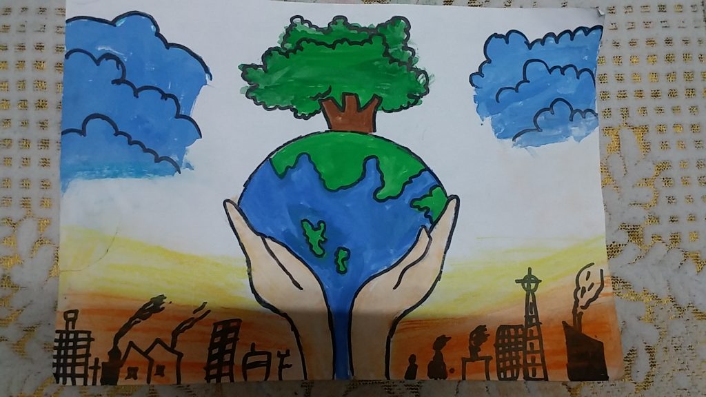 Save Tree Save Earth poster drawing with oil pastels, Drawing of nature,  Environment Day - YouTube