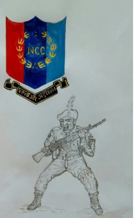 Ncc flag drawing //happy ncc day //unique Art with D.R 😍 //ncc//future  fouji // - YouTube