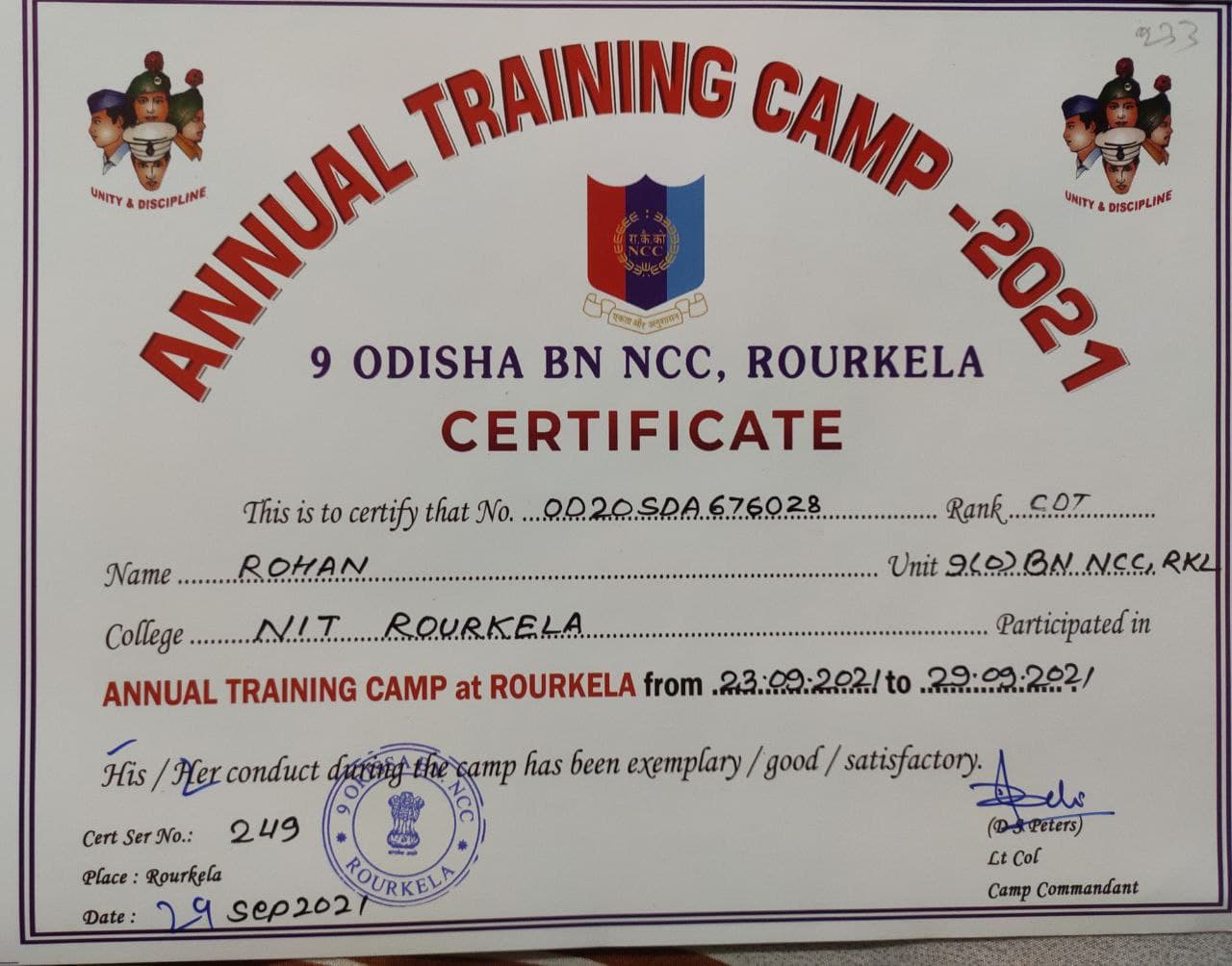 ATC complete India NCC