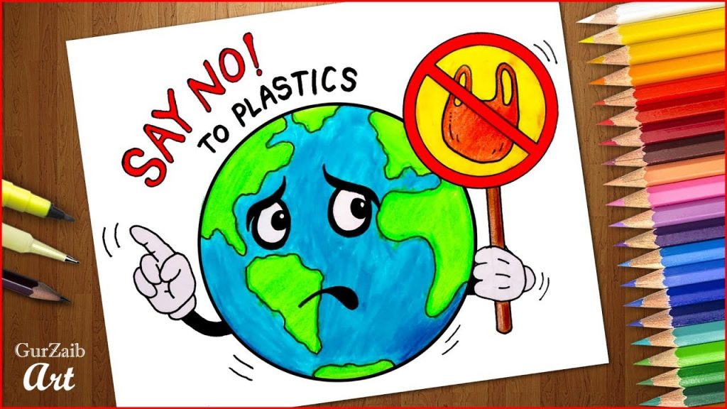 Disposable plastic. Ban on plastic bags. Say no to plastic pollution.  Pollution problem concept Stock Vector Image & Art - Alamy