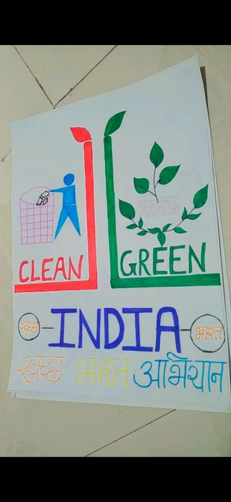 Drawing about clean and green india – India NCC