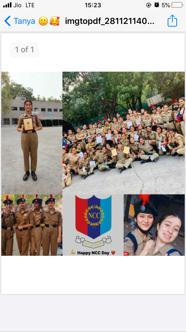 Poster on NCC day – India NCC