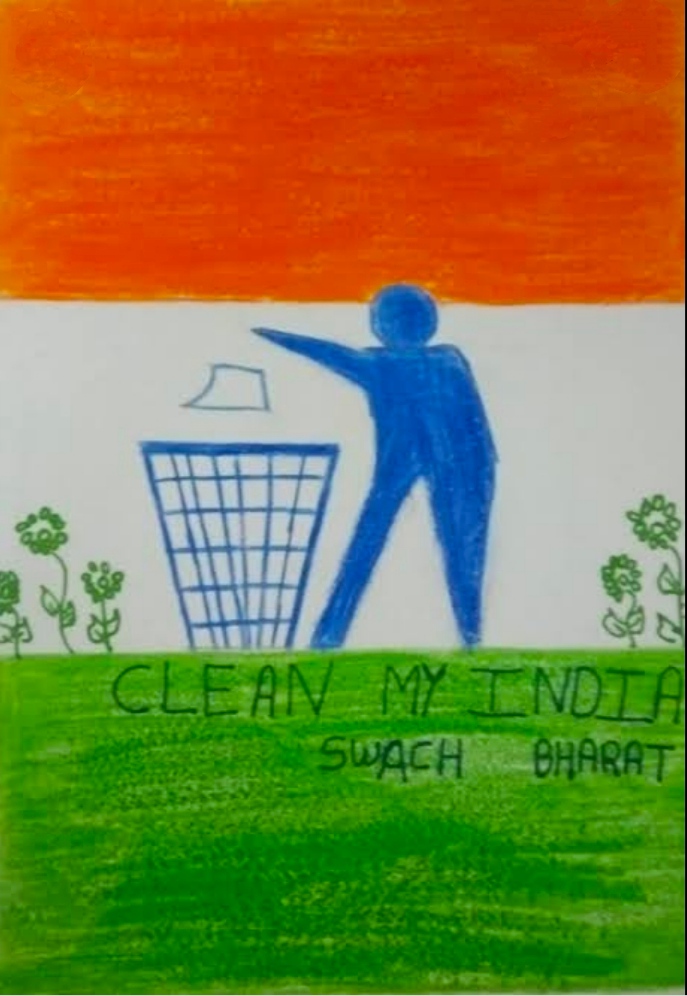 Swachh bharat abhiyan drawing step by step/Clean india drawing with oil  pastels - YouTube