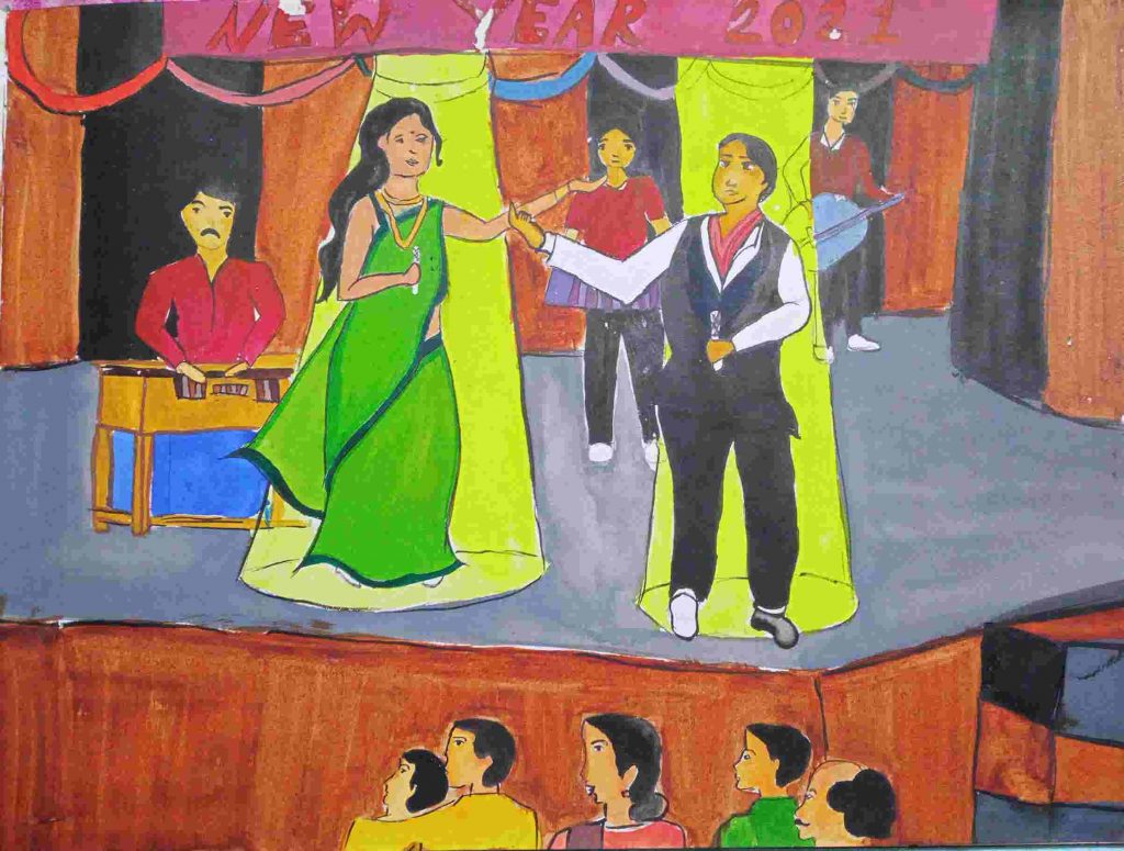 Doctor painting by Shilpa (class 9) is her dream painting