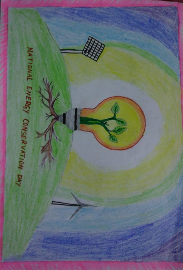 Save Earth Drawing | Energy Conservation Art