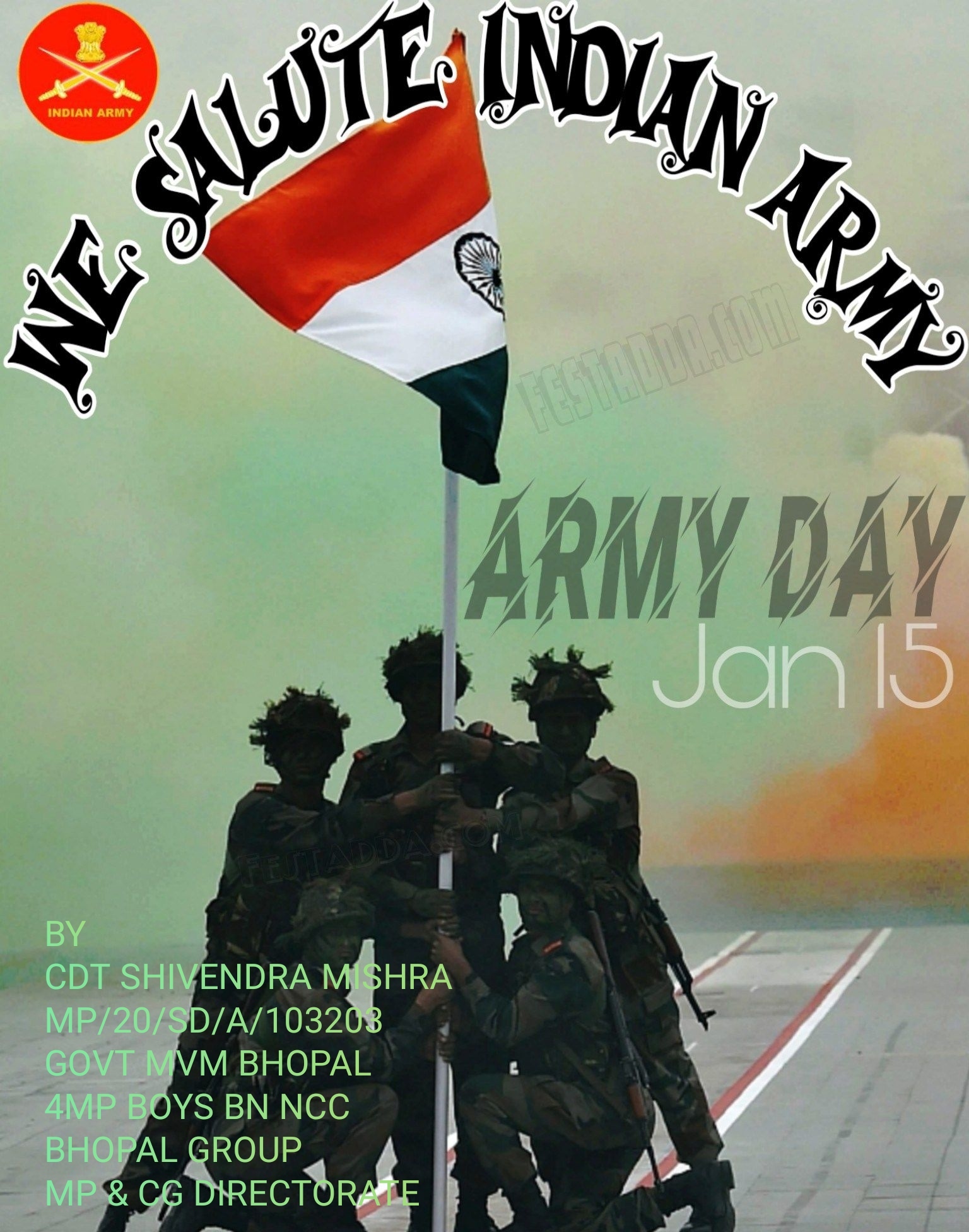 INDIAN ARMY DAY   India NCC