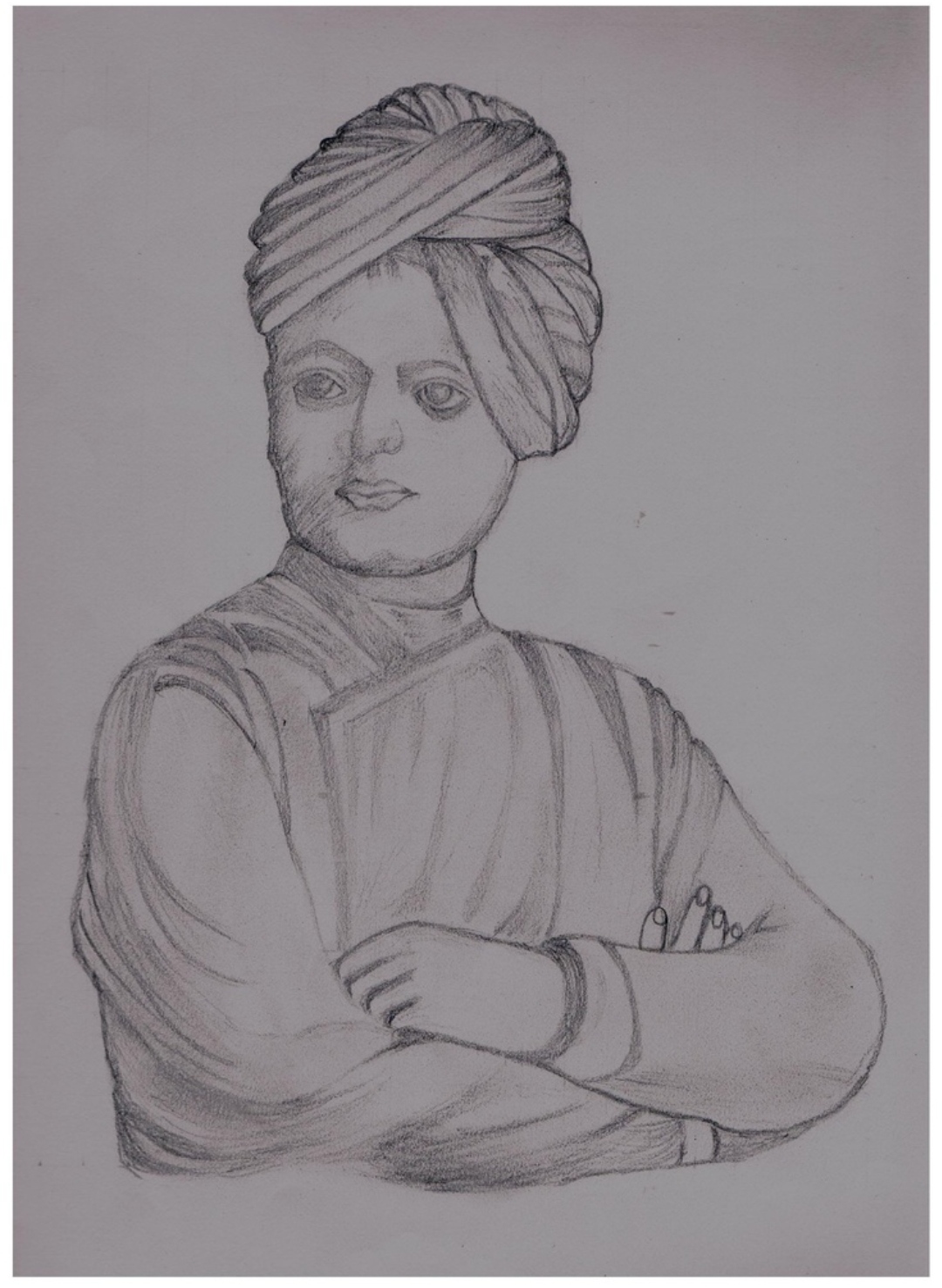 SWAMI VIVEKANANDA  artisticdipankar   Portrait Sketch  Pencil  shading on A3 Paper   swamivivekanandadrawing  Instagram