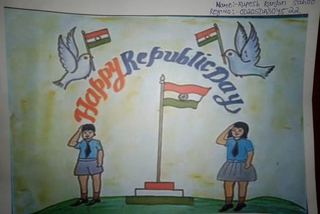 26 January 2022 republic day drawing। How to draw republic day 2022।  independence day Drawing easy | Independence day drawing, Easy drawings, Republic  day