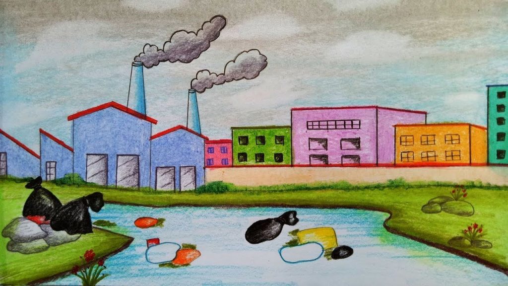 stop air pollution drawing | simple and easy | science drawing academy  @howtofunda @craftpiller ​ | Science drawing, Air pollution project, Easy  science