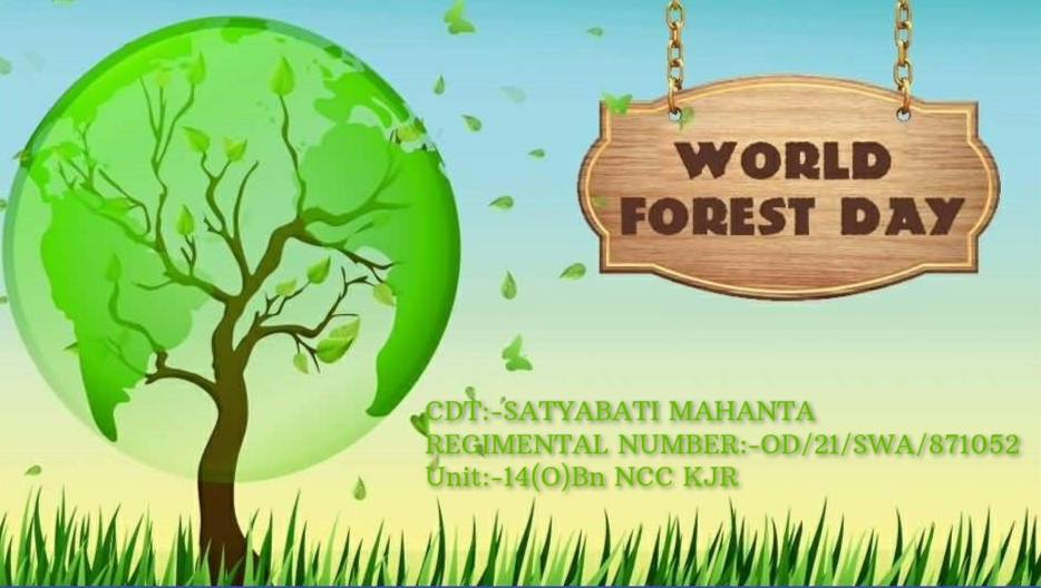 Poster on World forestry day – India NCC