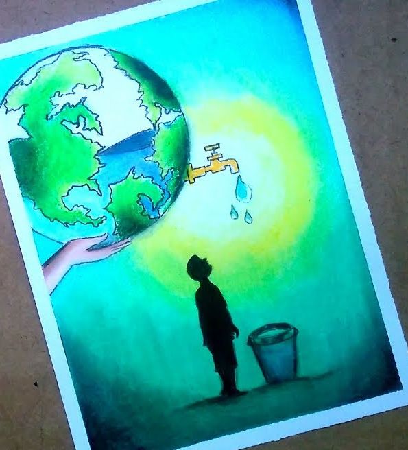 World water day drawing / save water day drawing / water day drawing  #savewater #earth #water | Save water drawing, Save water save life, Water  drawing