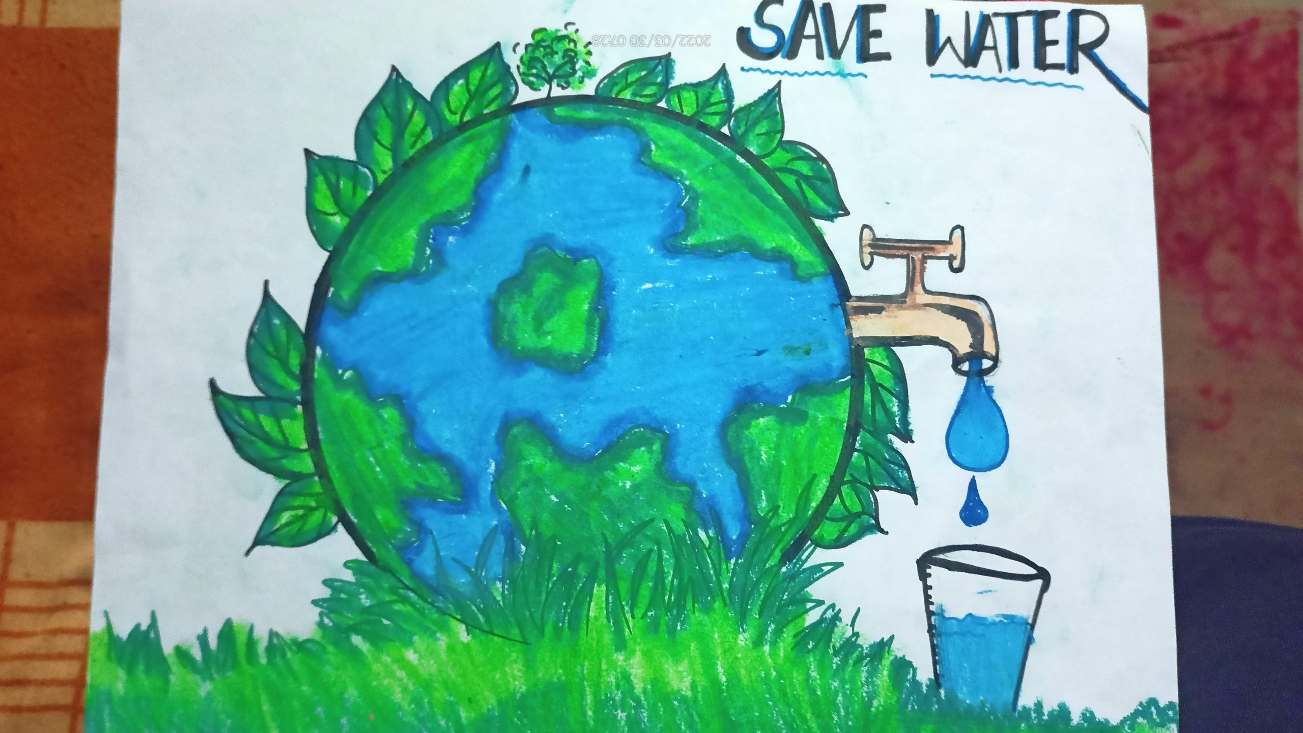 Save water – India NCC