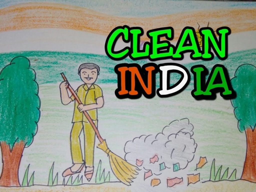 Drawing tutorial : Drawing on swachh bharat | clean india drawing for kids  | Drawing Extra - YouTube