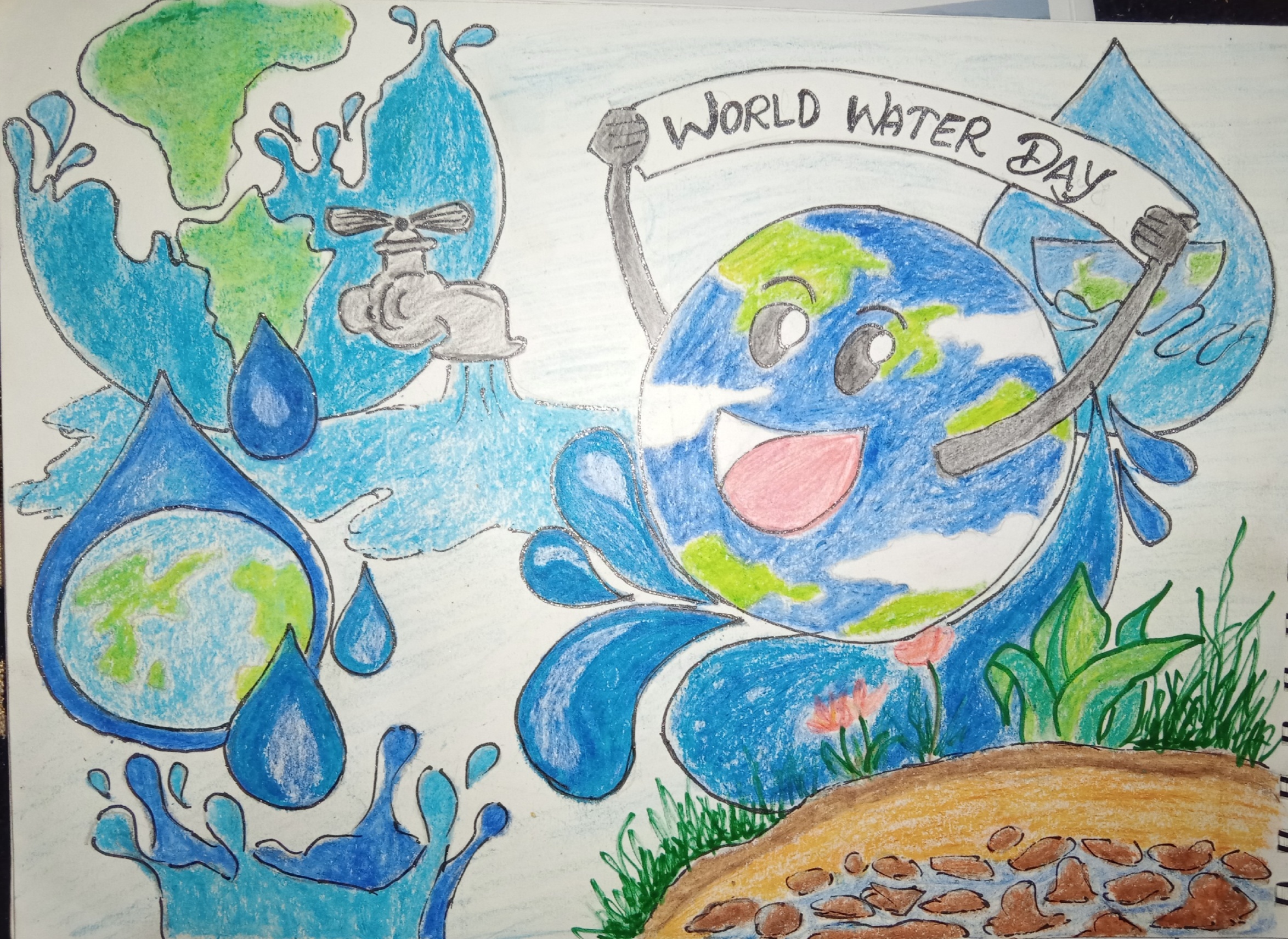 Cute Mascot Celebrate World Water Day Graphic by Delook Creative · Creative  Fabrica